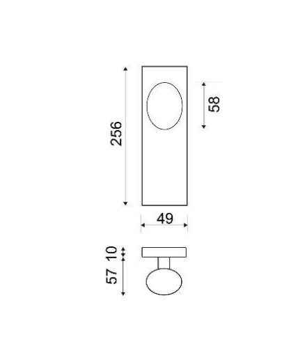 Placa Con Pomo EQP203